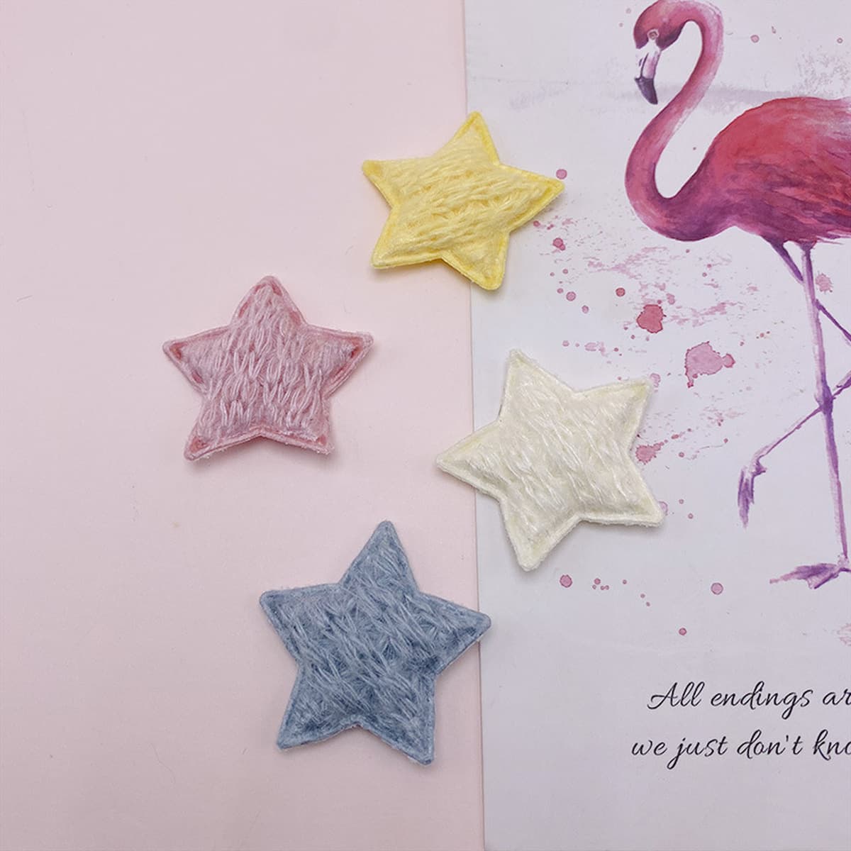 Шерстяная пятиконечная звезда ручной работы DIY украшения Детские аксессуары для волос материал корпус мобильного телефона...