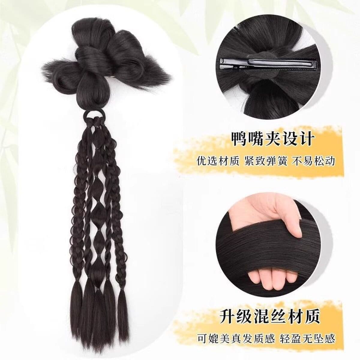 Новый китайский стиль пародии детские цветы пузырьковые косички