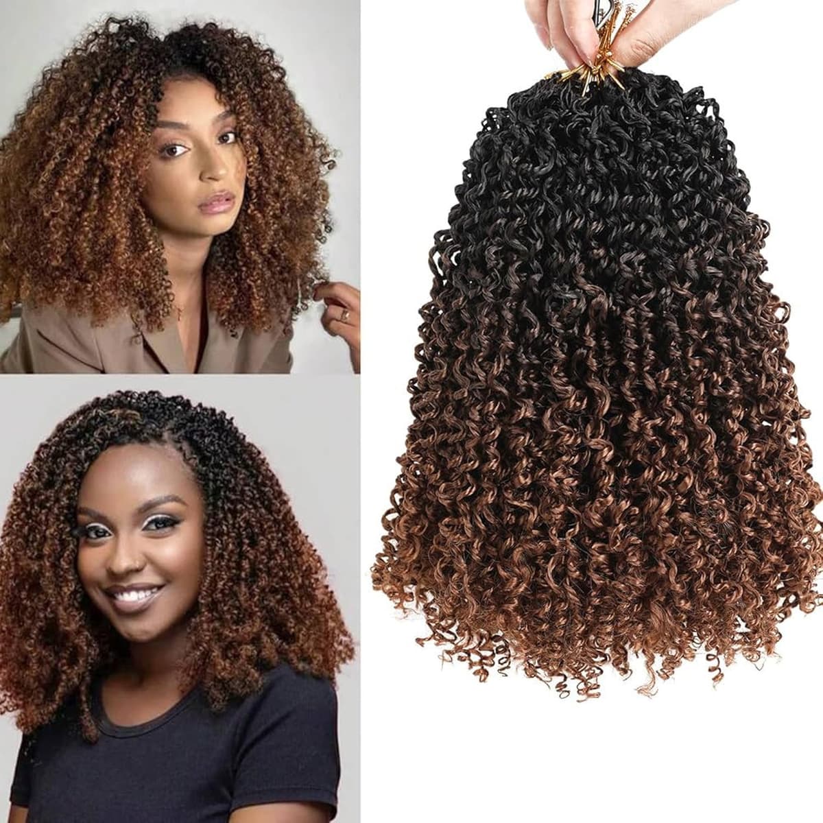 Европа, США, внешняя торговля, африканский парик 8 дюймов Yanky Twist вязание крючком для коротких волос, скручивание...