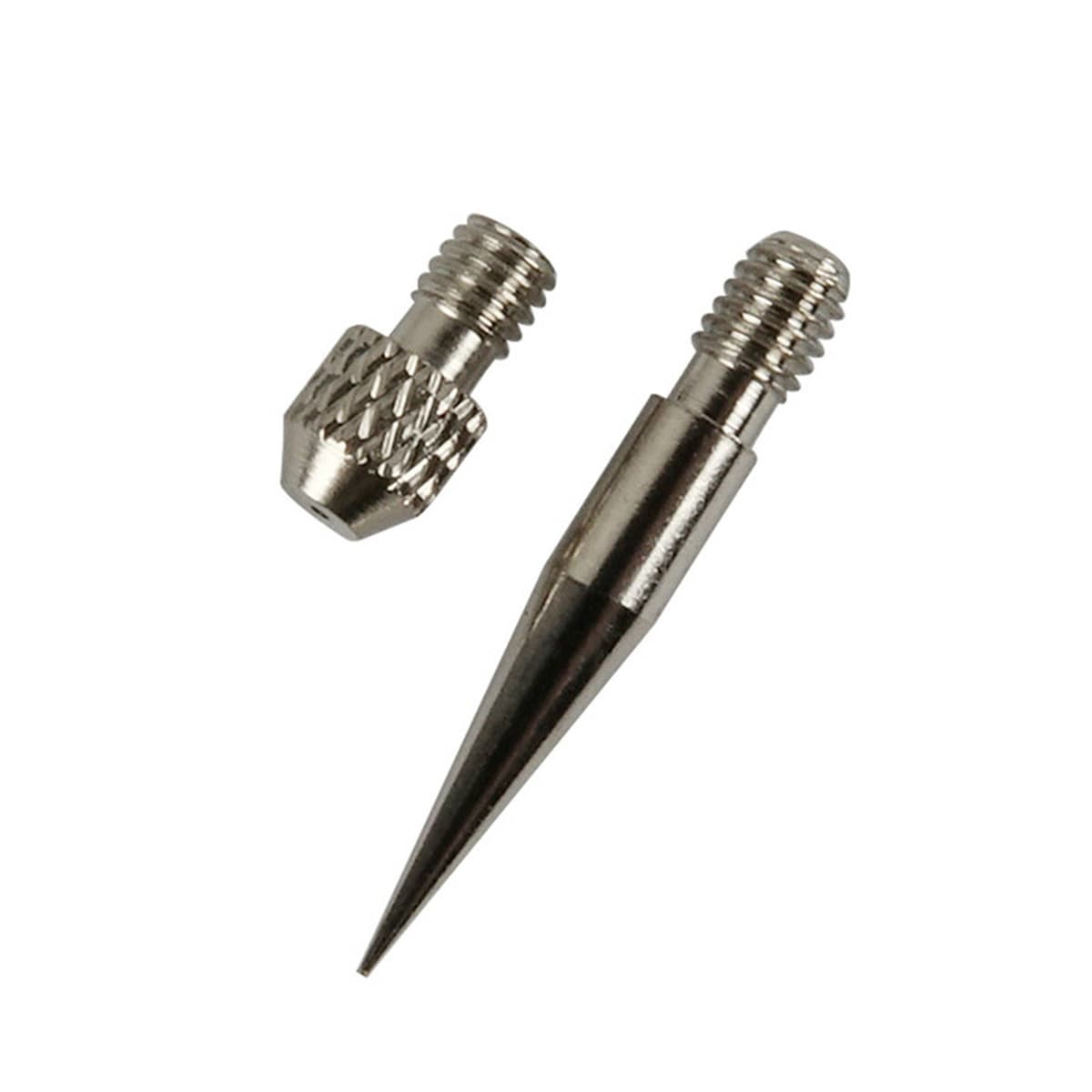 Немецкая маленькая белая игла и пятнистая ручка