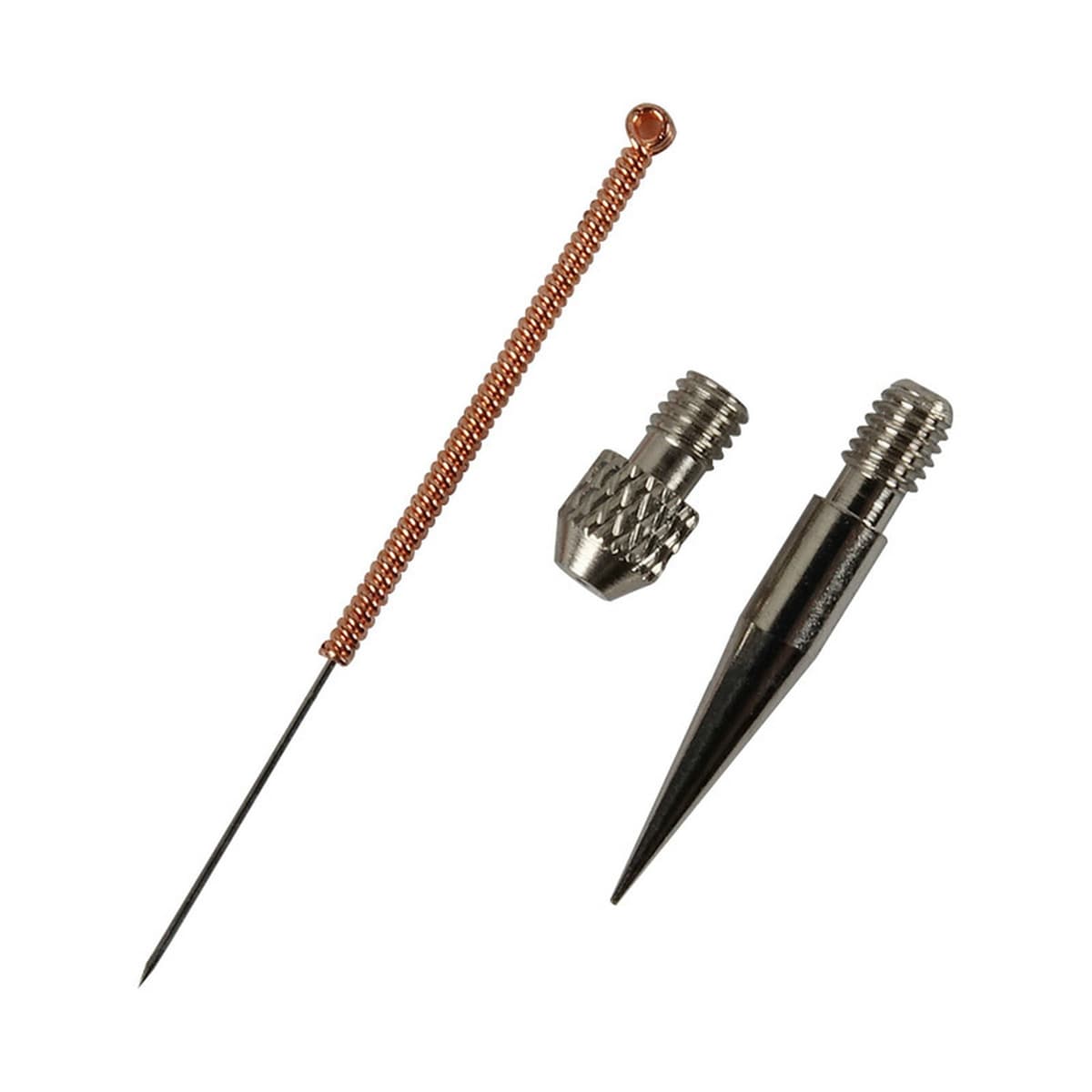 Немецкая маленькая белая игла и пятнистая ручка