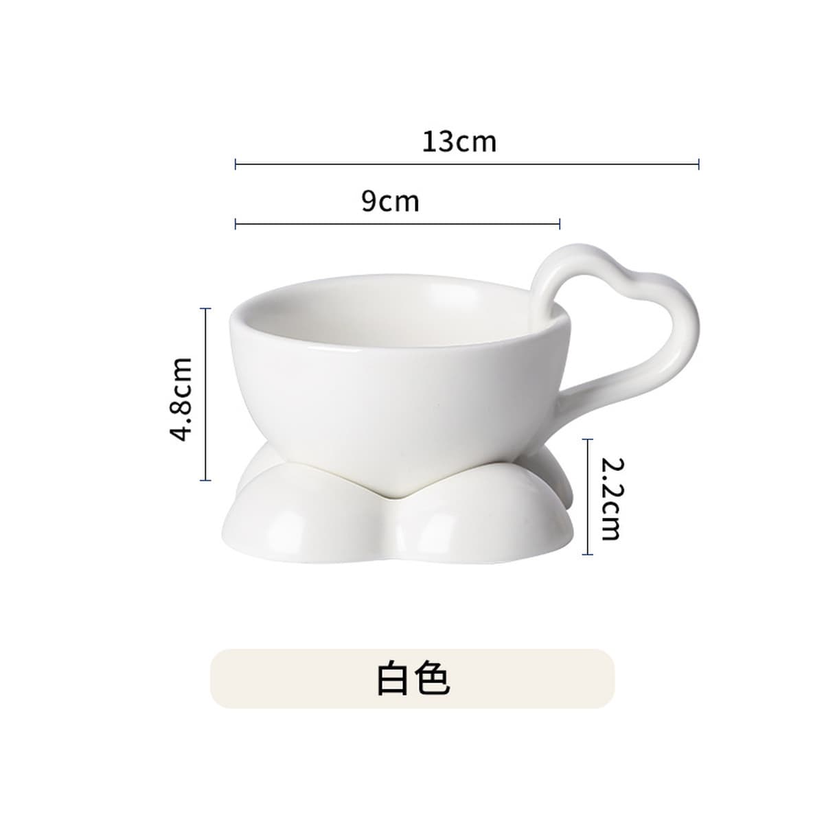 Креативный набор кофейных чашек с блюдцами, в стиле инс, милый подарок, керамическая высококачественная кофейная чашка,...