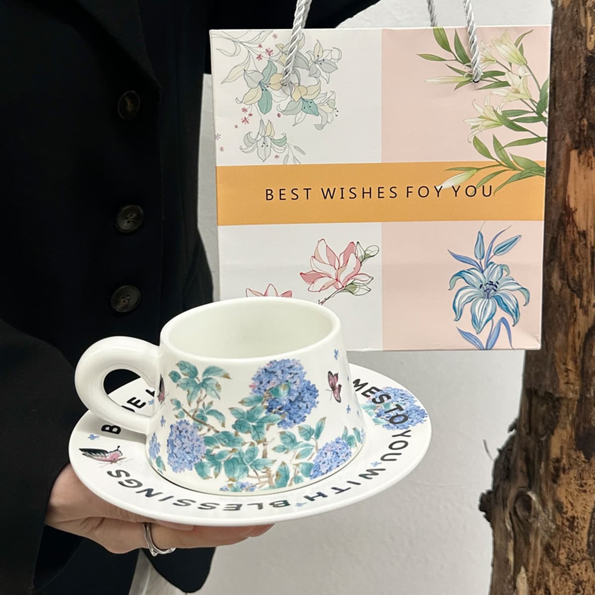 Подарок на день рождения для девочек, набор высококачественных кофейных чашек, изысканная керамическая чашка для напитков,...