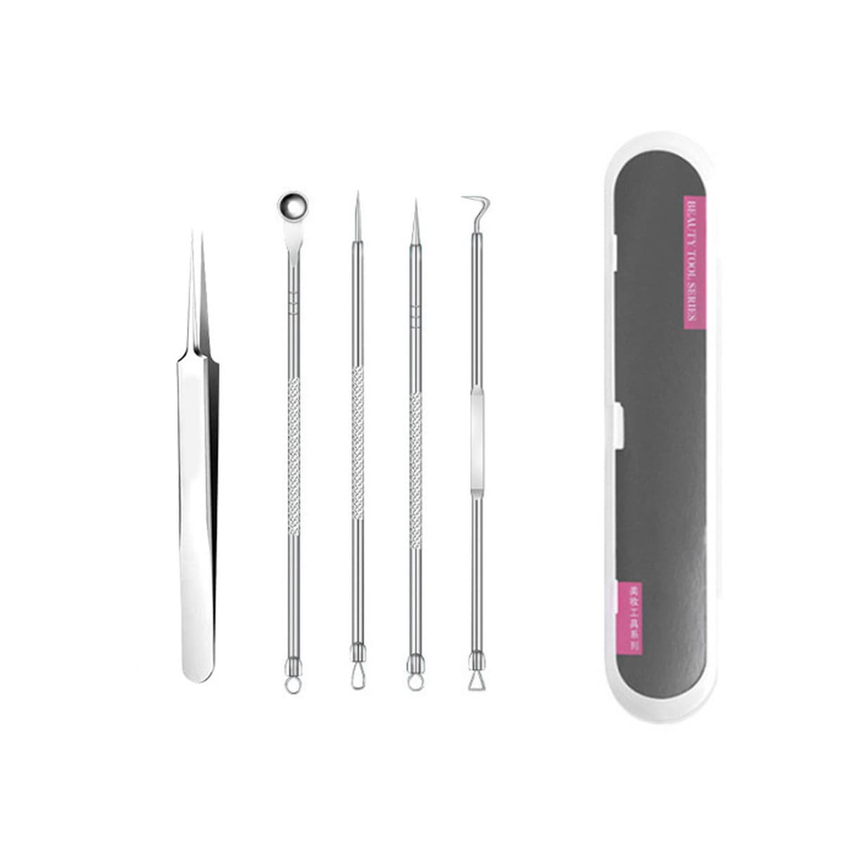 Качественный зажим для прыщей, набор для прыщей, игла для прыщей, зажим для клеток из нержавеющей стали, пинцет для удаления...