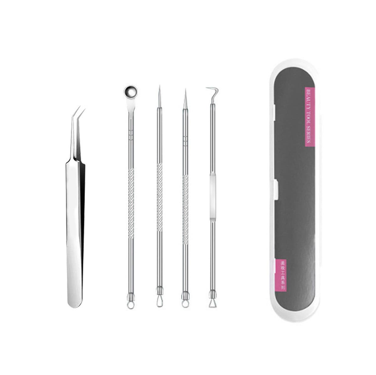Качественный зажим для прыщей, набор для прыщей, игла для прыщей, зажим для клеток из нержавеющей стали, пинцет для удаления...