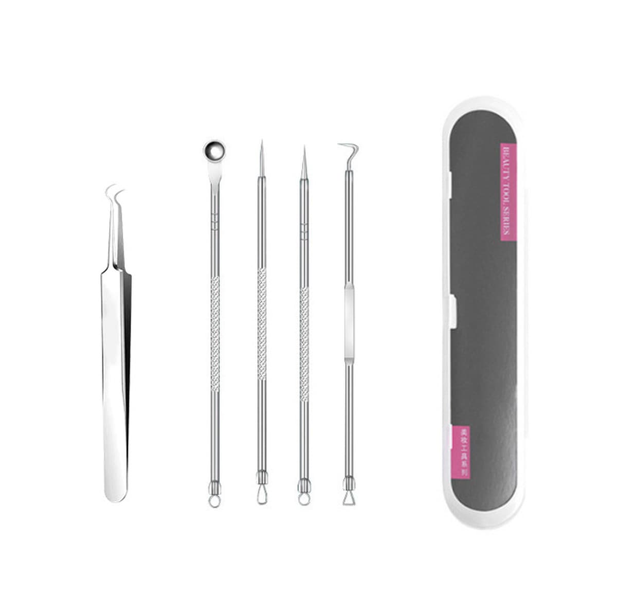 Качественный зажим для прыщей, набор для прыщей, игла для прыщей, зажим для клеток из нержавеющей стали, пинцет для удаления...