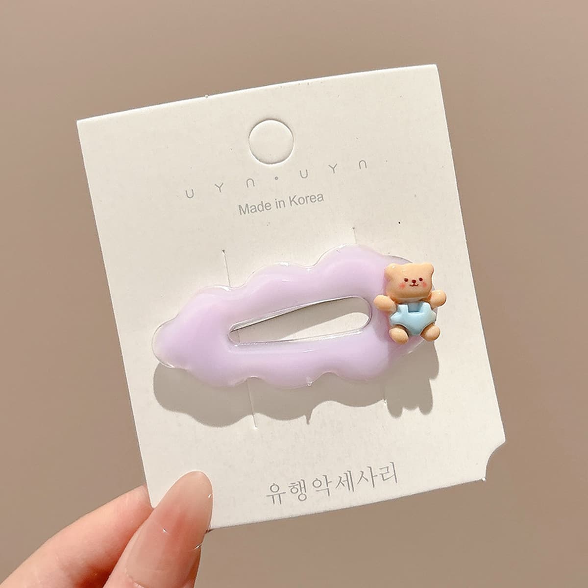 Милая кремовая заколка для волос с допамином, высококачественная заколка для челки, стильная заколка для студенческой челки,...