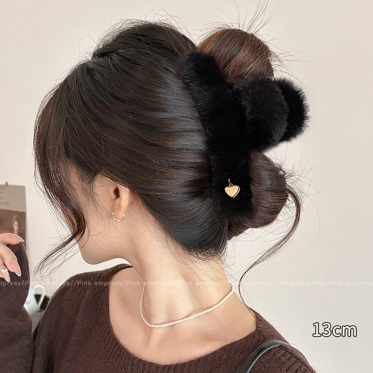 Заколка для волос в клетку, новая модель 2025 года, элитный стиль для затылка, высококачественная заколка-«жабромер»,...