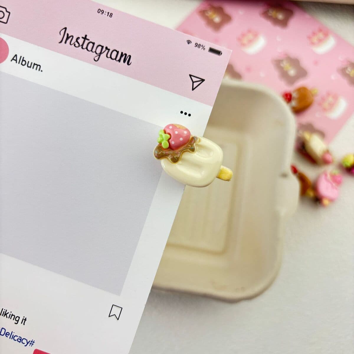 Заколка для мороженого ~ Симпатичные мини-творческие забавные мороженое