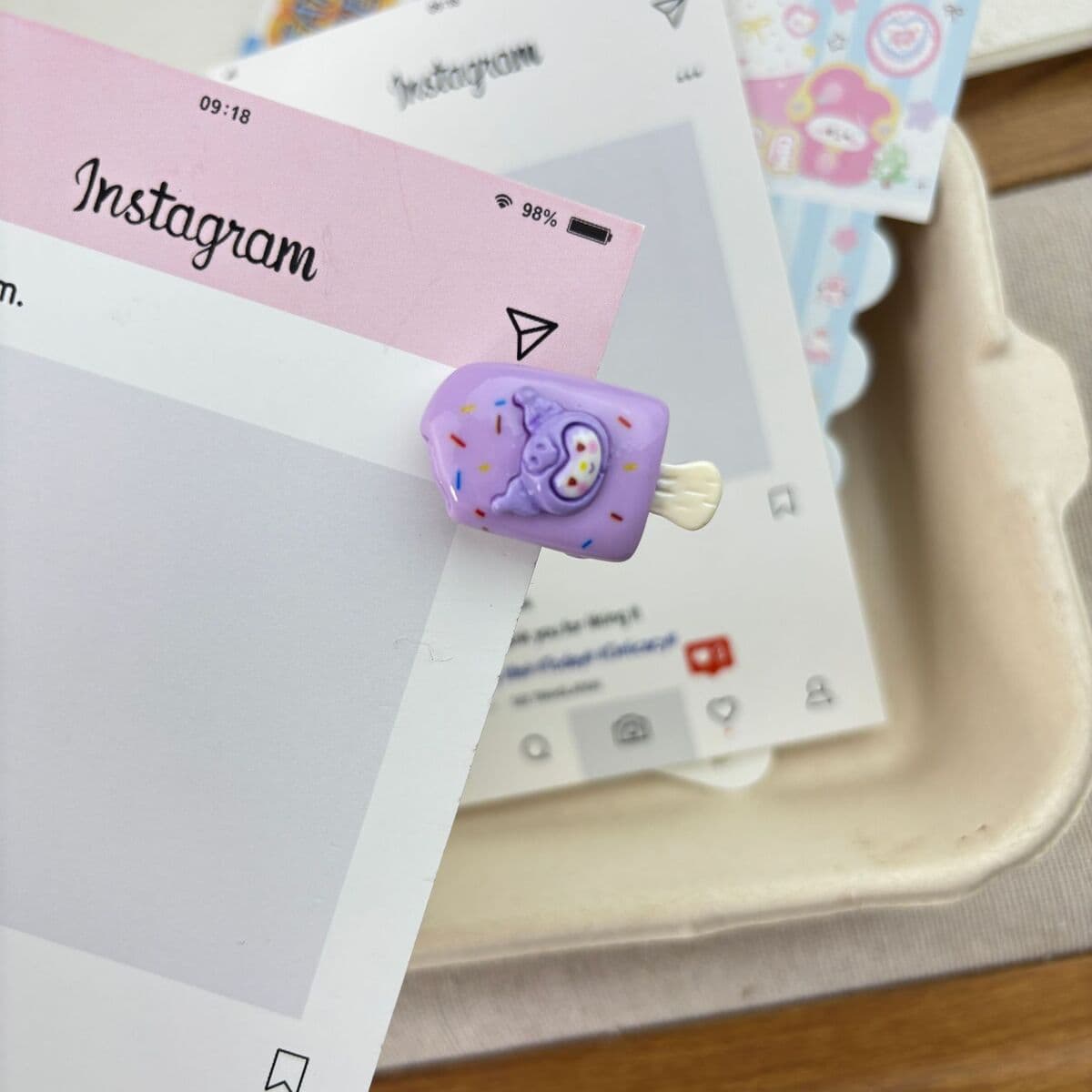 Заколка для мороженого ~ Симпатичные мини-творческие забавные мороженое