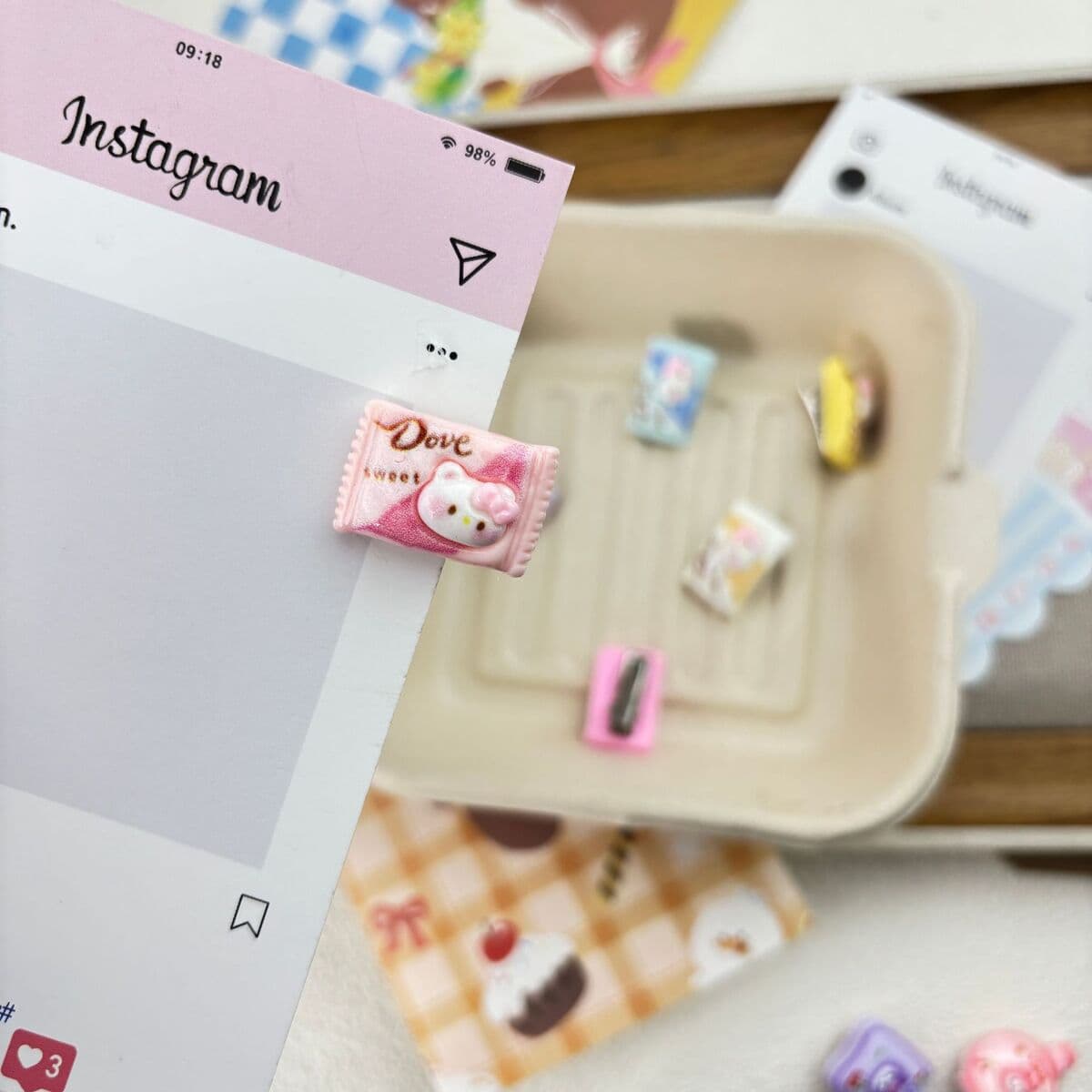 Заколка для мороженого ~ Симпатичные мини-творческие забавные мороженое