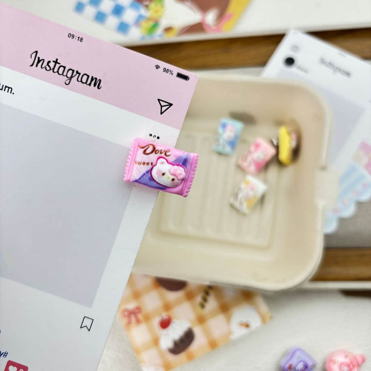 Заколка для мороженого ~ Симпатичные мини-творческие забавные мороженое