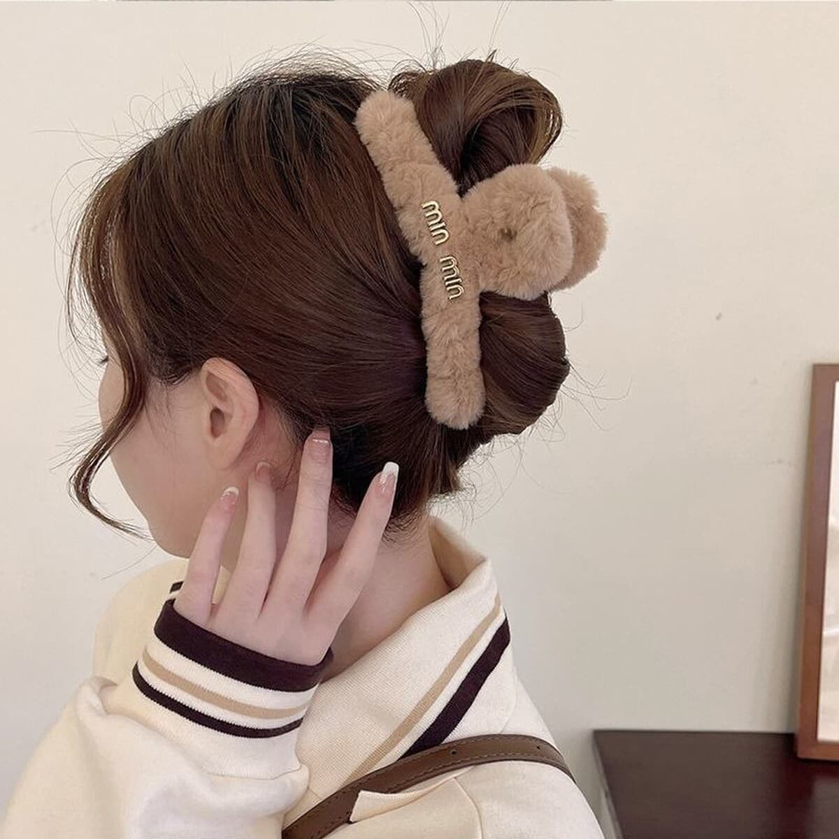 Корейская новая девушка двухсторонний Kt бант плюшевый захват мультфильм милый акула зажим высокая стоимость осенью и зимой