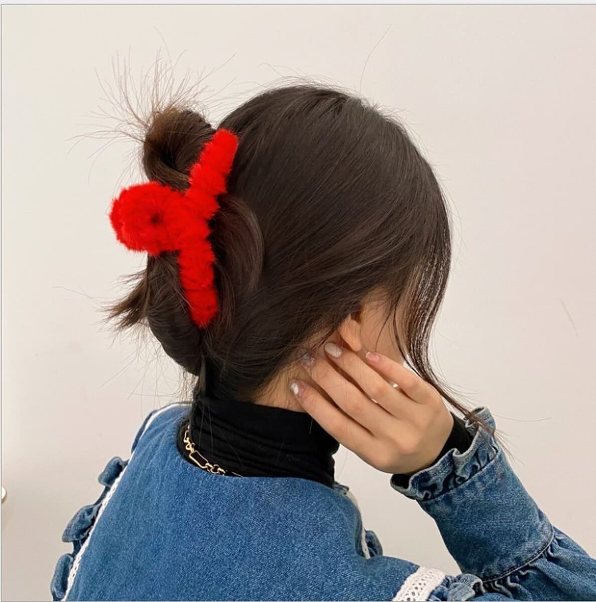 Корейская новая девушка двухсторонний Kt бант плюшевый захват мультфильм милый акула зажим высокая стоимость осенью и зимой