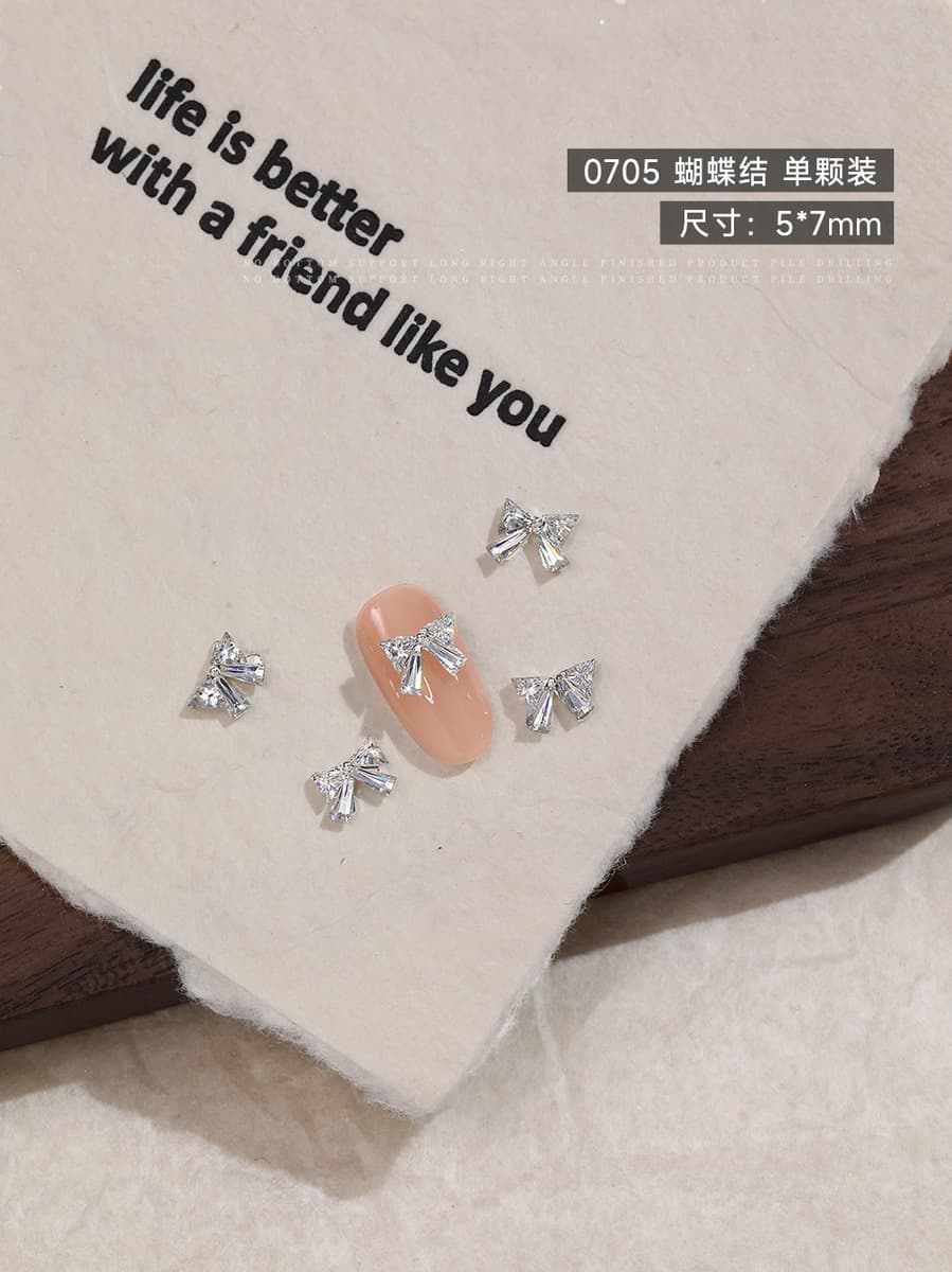 Net Red тот же маникюрные украшения с бантом-галстуком аксессуары