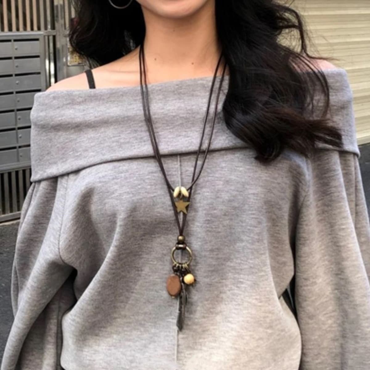 Дофамин циркон звезды кулон ожерелье женский сладкий прохладный ветер длинный свитер цепочка аксессуары дикие модные шейный...