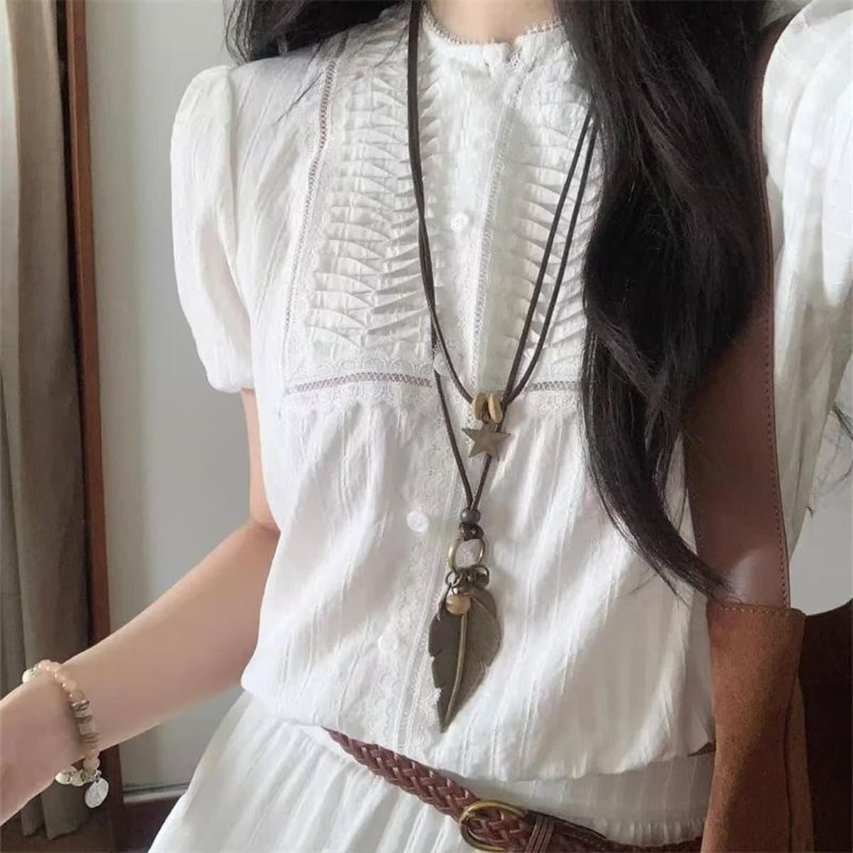 Дофамин циркон звезды кулон ожерелье женский сладкий прохладный ветер длинный свитер цепочка аксессуары дикие модные шейный...