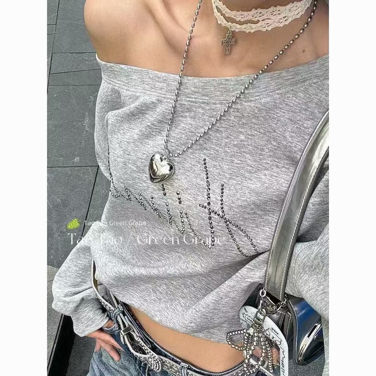 Дофамин циркон звезды кулон ожерелье женский сладкий прохладный ветер длинный свитер цепочка аксессуары дикие модные шейный...