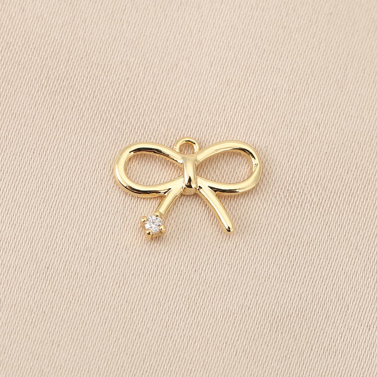 Медные аксессуары для рукоделия с сохранением цвета, покрытые 18-каратным золотом, в форме банта, для подвесок, серег,...