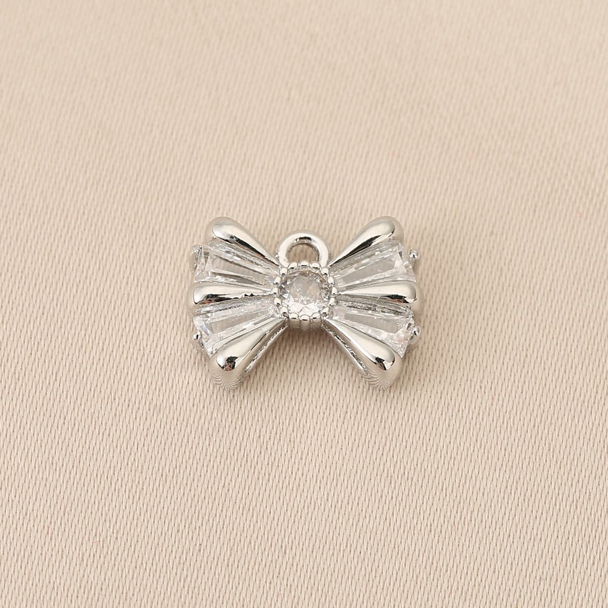 Медные аксессуары для рукоделия с сохранением цвета, покрытые 18-каратным золотом, в форме банта, для подвесок, серег,...