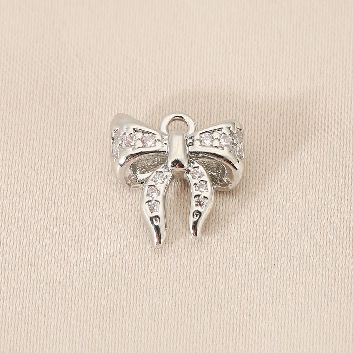 Медные аксессуары для рукоделия с сохранением цвета, покрытые 18-каратным золотом, в форме банта, для подвесок, серег,...