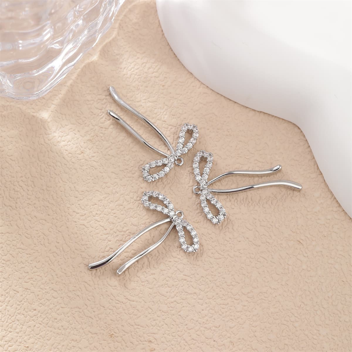 Медные аксессуары для рукоделия с сохранением цвета, покрытые 18-каратным золотом, в форме банта, для подвесок, серег,...