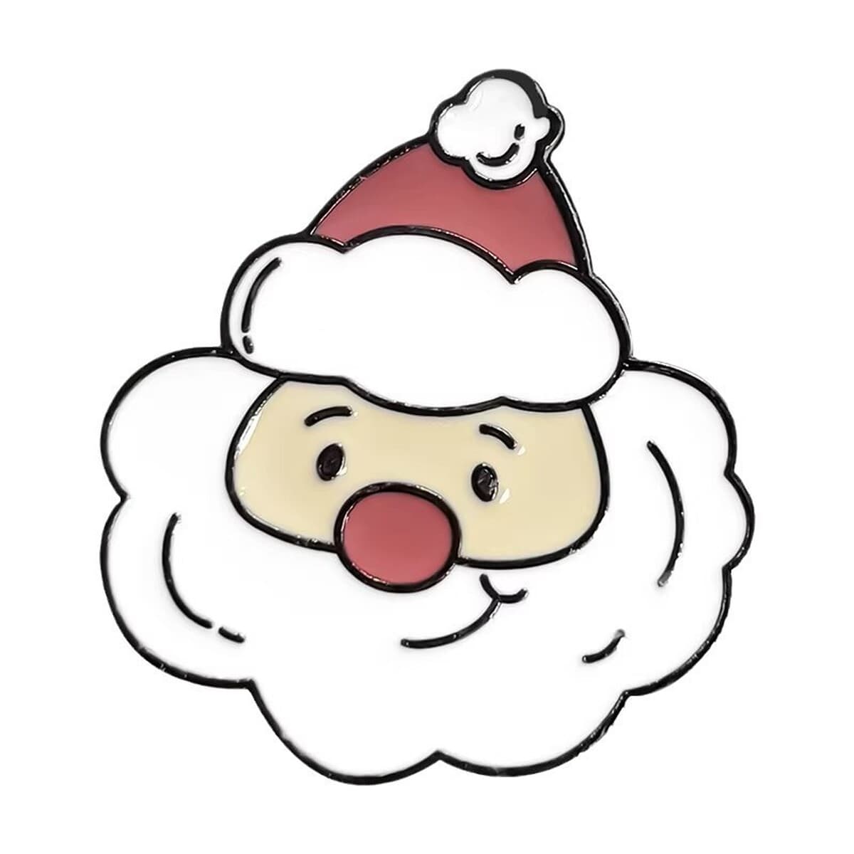 Брошь-значок Санта-Клаус, металлическая, в стиле мультфильма, с индивидуальным дизайном, рождественская брошь для одежды и...