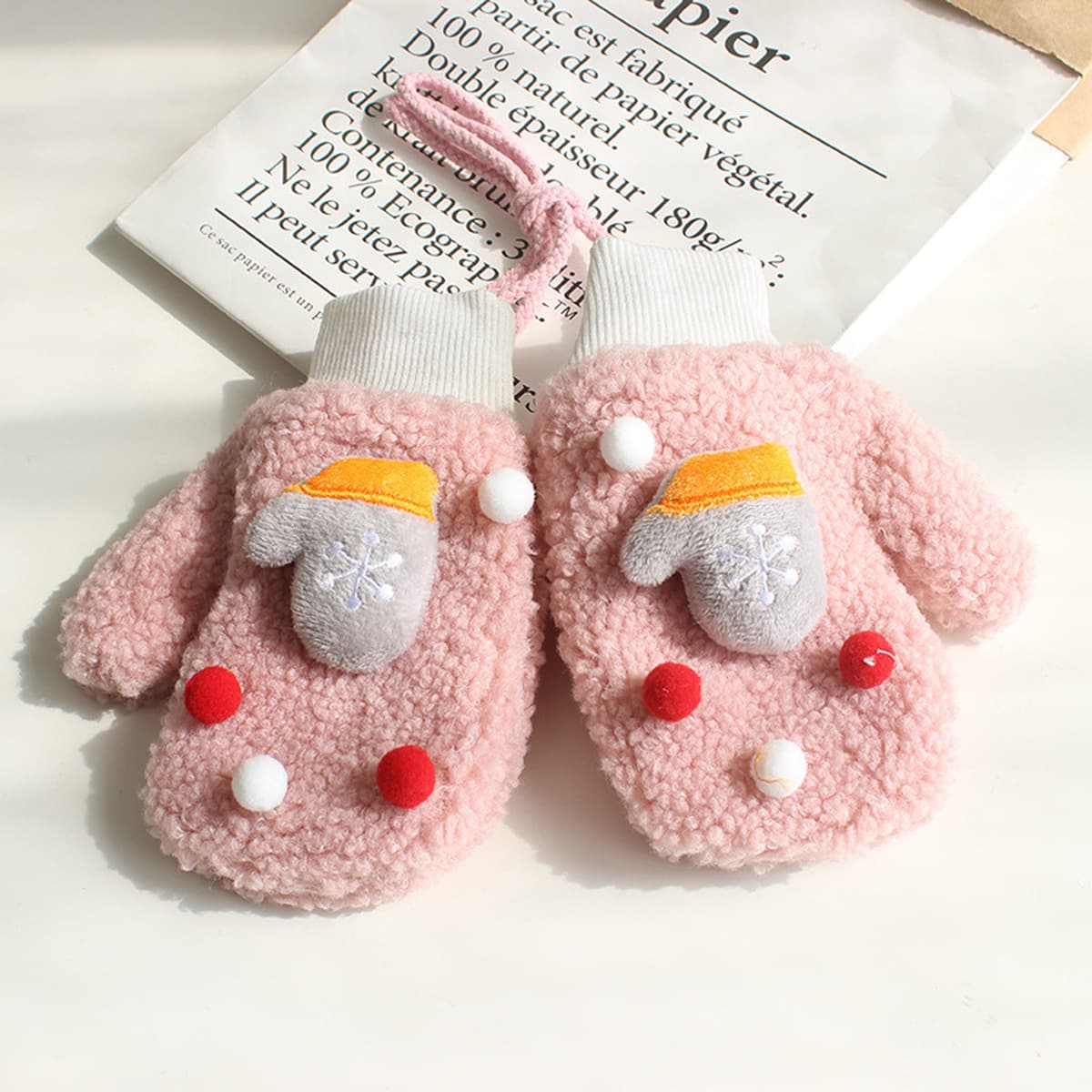 Осенние и зимние рождественские перчатки для женщин теплые перчатки для шеи