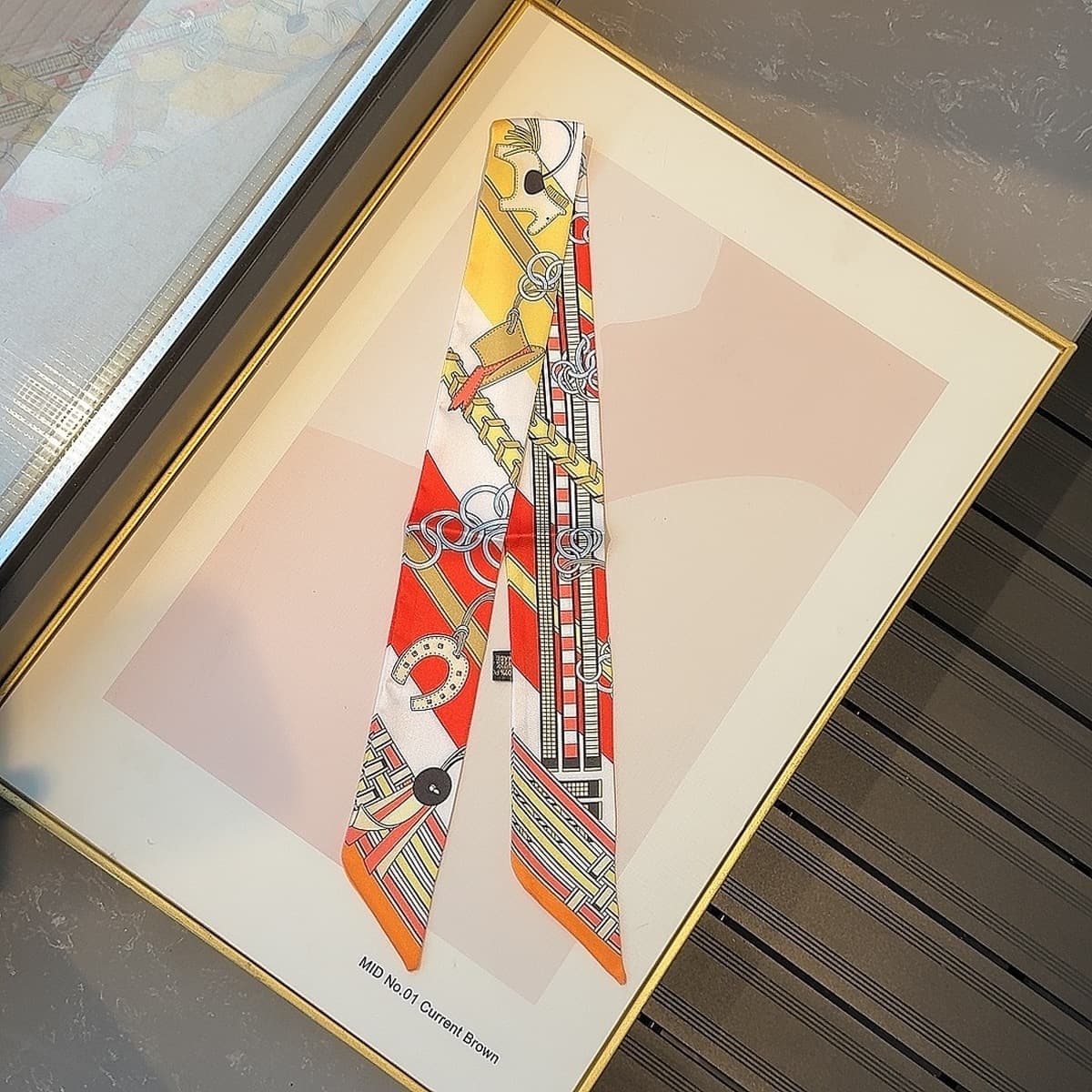 Талисман с принтом шарф маленький шарф сумка