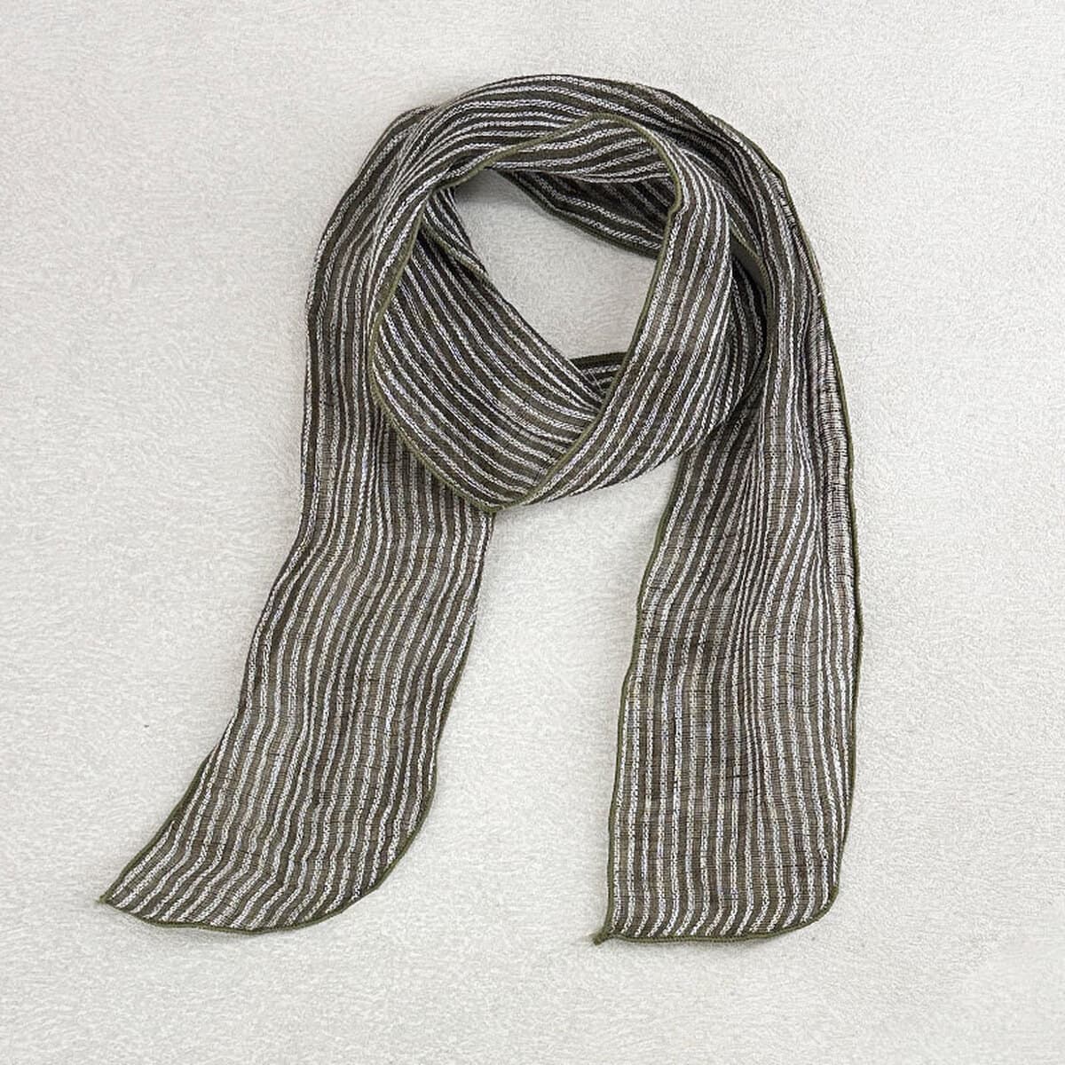 Весна и лето новый ретро льняный маленький длинный шарф