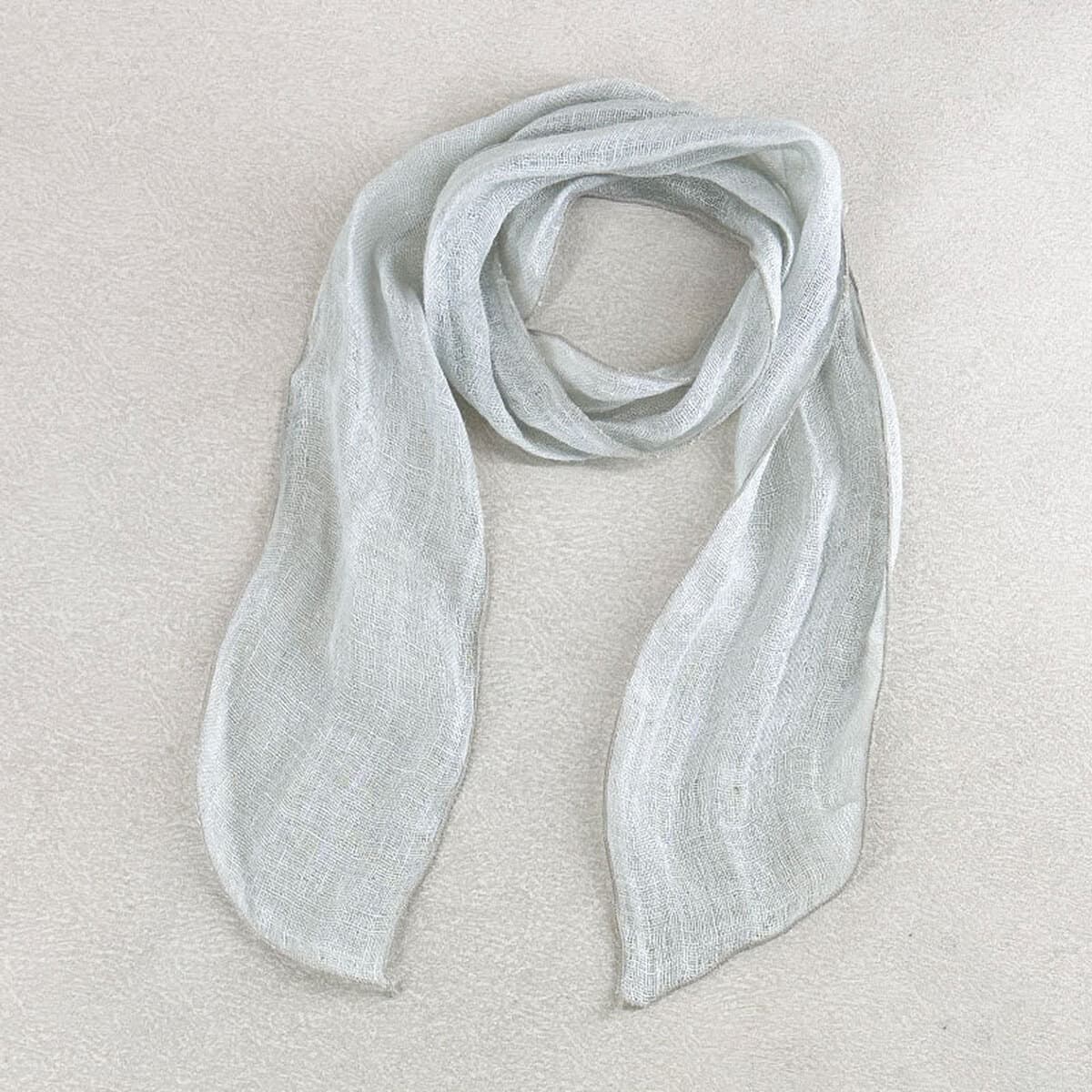 Весна и лето новый ретро льняный маленький длинный шарф