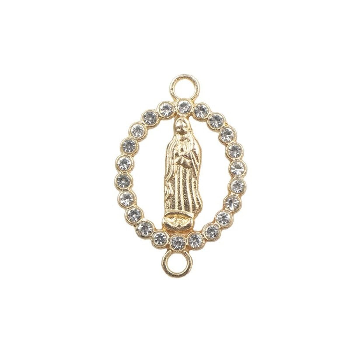 Ювелирные изделия DIY аксессуары европейский и американский стиль микро инкрустированный Циркон двойной висит Дева Иисус...