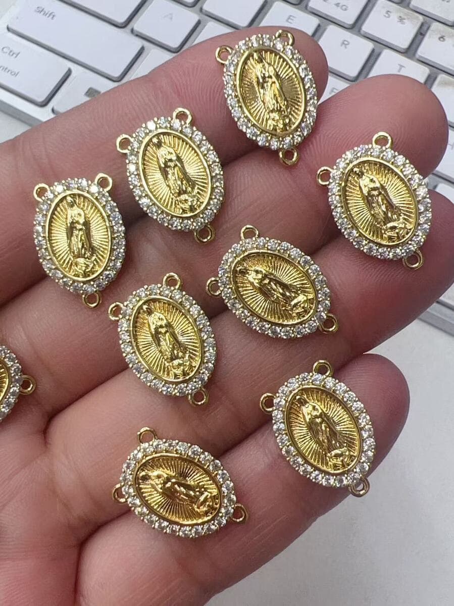Религиозный кулон Девы Гваделупской, Иисуса, Святого Иуды, аксессуары для ожерелья, DIY бусины, цепочки, аксессуары