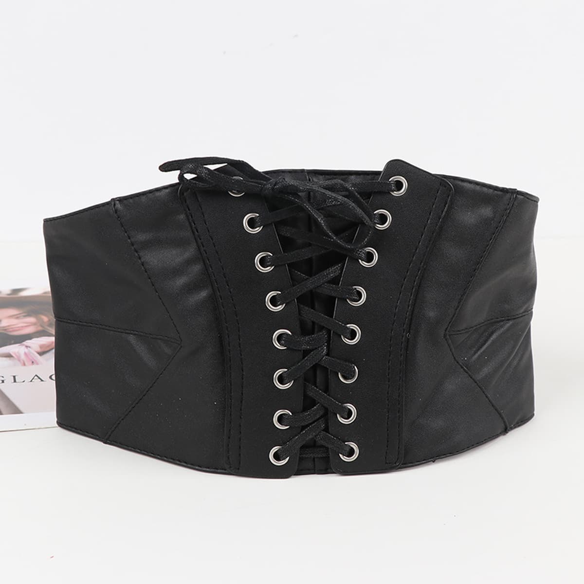 Ins ветер женское талия ремни широкий пояс шнуровка