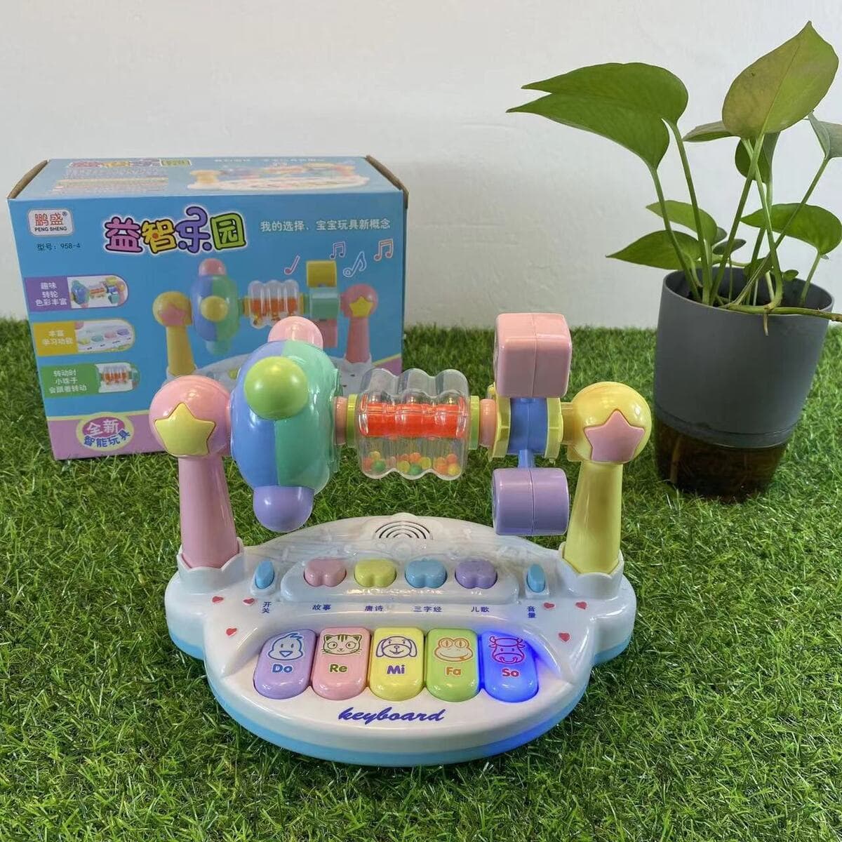 Pengsheng Educational Paradise Музыкальное пианино Световая музыка Детская история раннего образования Машина Мультяшное...