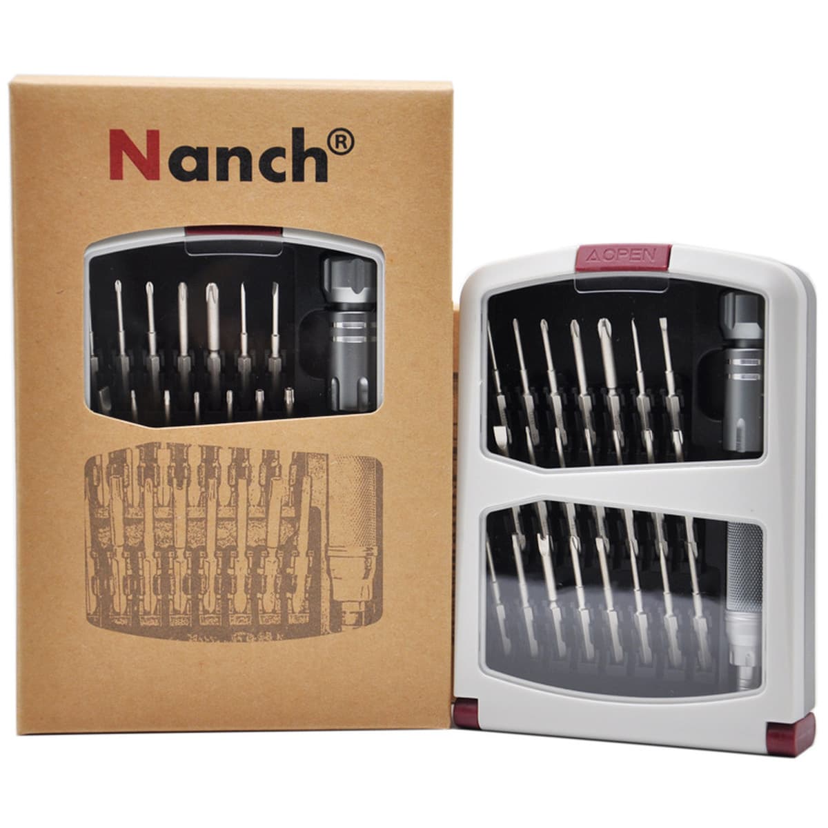 Nanqi 22-в-1 импортная стальная отвертка S2 Apple, мобильный телефон, ноутбук, настольный компьютер, инструмент для разборки...