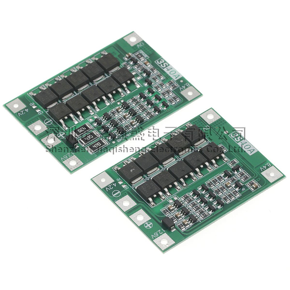 3 строки 11,1 В 12,6 В 18650 плата защиты литиевой батареи со сбалансированным стартерным сверлом, ток 40А