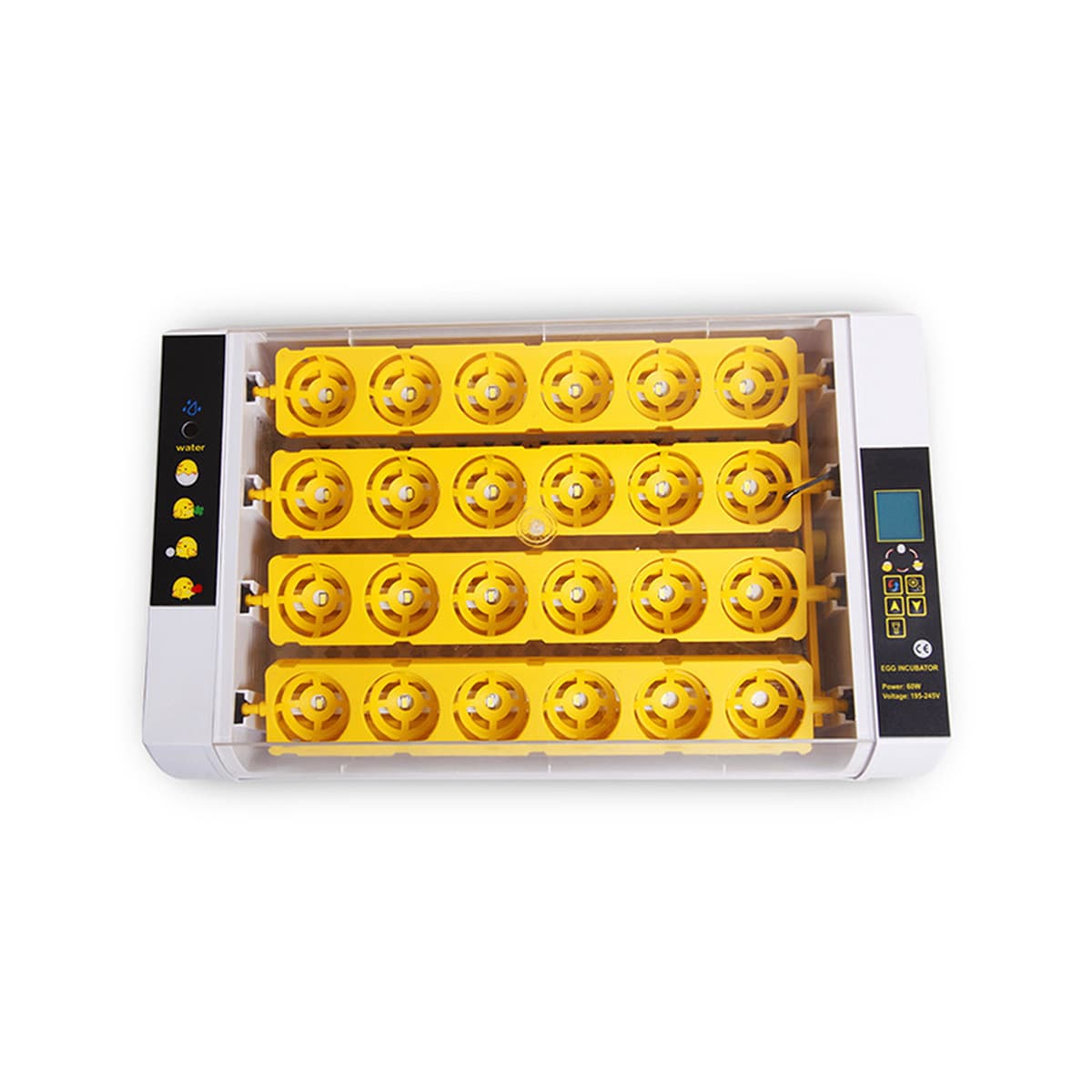 Интеллектуальный инкубатор для кур с двойным дисплеем температуры и влажности, автоматическим поворотом яиц, для внешней...