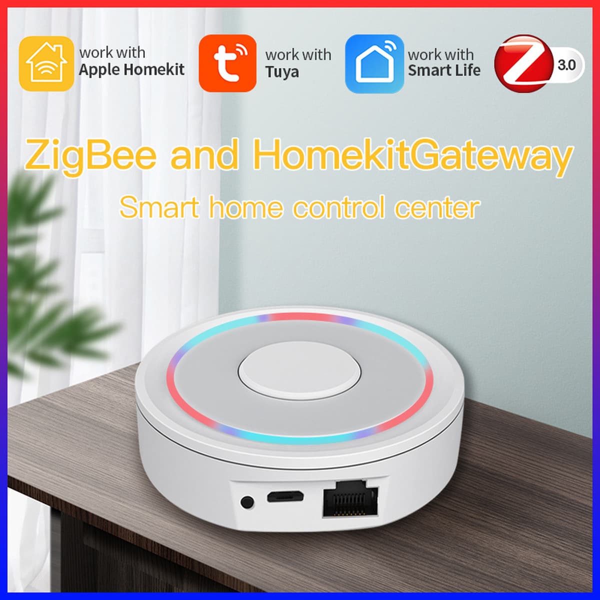 Apple HomeKit двухрежимный проводной граффити zigbee шлюз умный дом продукт система дистанционного управления
