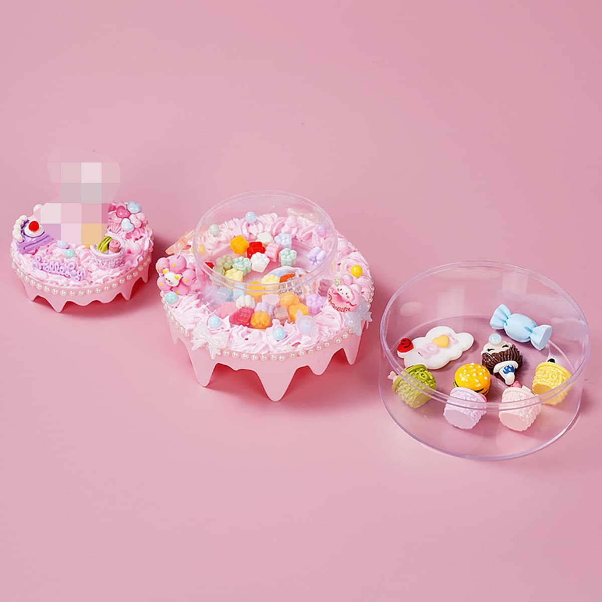 Детский diy крем-клей торт коробка для хранения креативные настольные украшения для детей родитель-ребенок ручной работы...