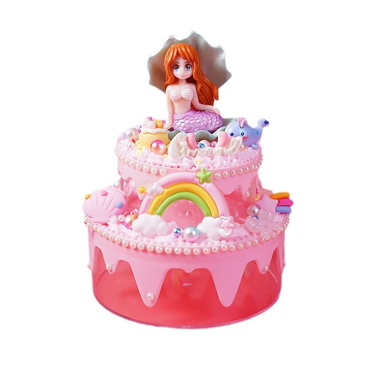 Детский diy крем-клей торт коробка для хранения креативные настольные украшения для детей родитель-ребенок ручной работы...