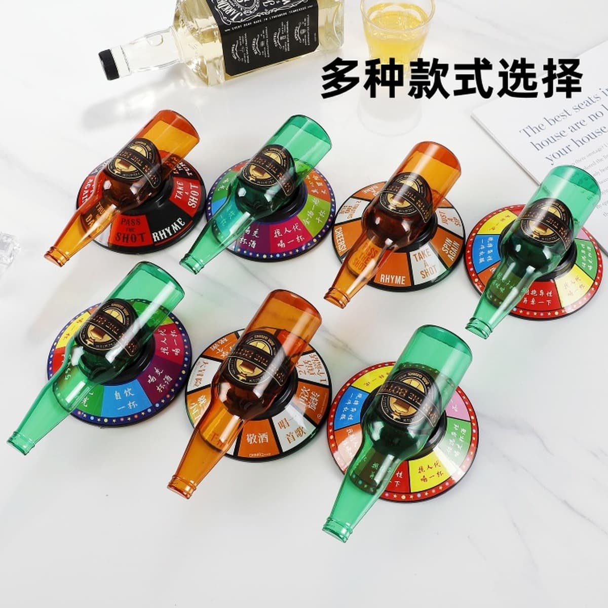 Пивная Бутылка Игра Питьевая Игра Вращающаяся Бутылка Вина Поворотный Стол Бар Игровой Костюм КТВ Весело Игрушка Вечеринка