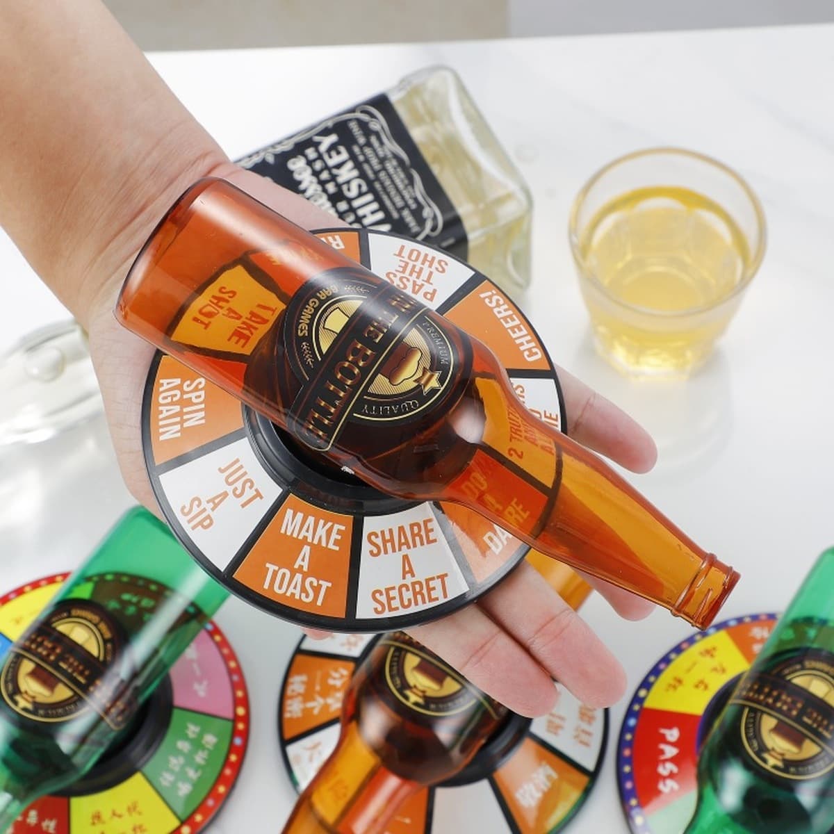 Пивная Бутылка Игра Питьевая Игра Вращающаяся Бутылка Вина Поворотный Стол Бар Игровой Костюм КТВ Весело Игрушка Вечеринка