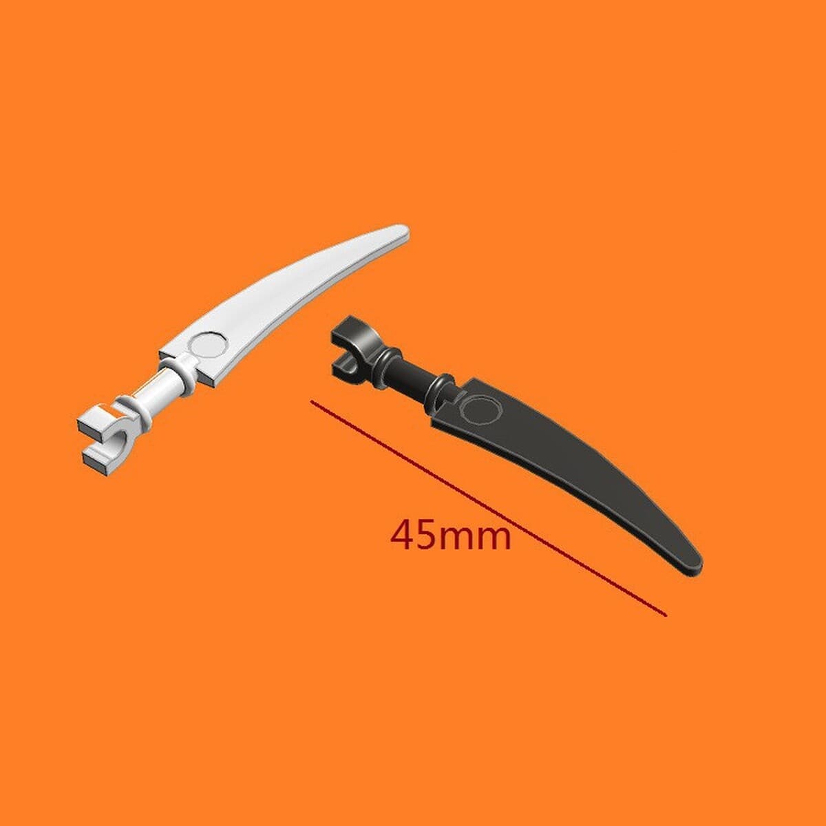 Совместимые строительные блоки 59229 Смерть большой серп ятаган оружие маленькие частицы строительные блоки MOC части