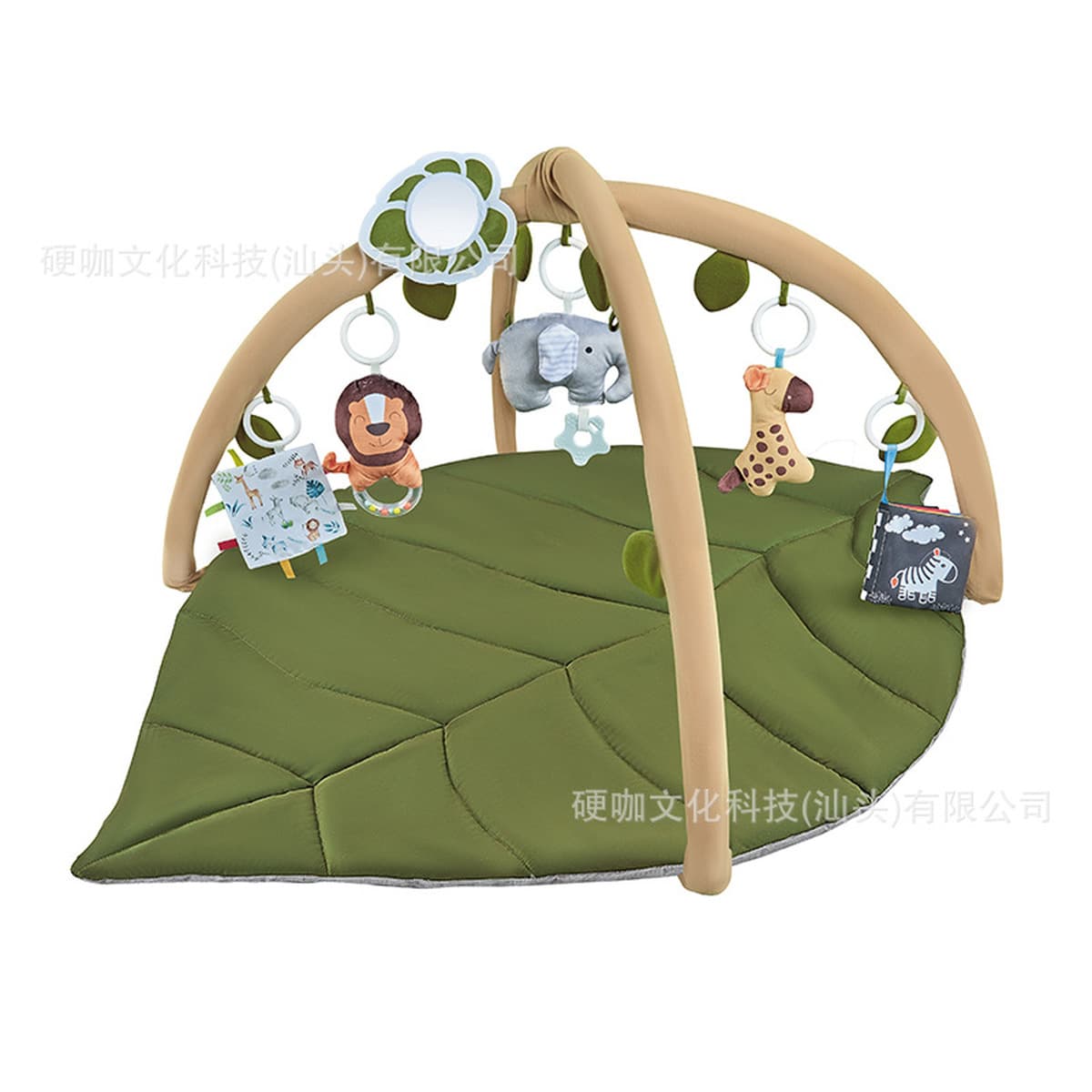 Игрушечный детский игровой коврик с листьями, коврик для ползания, фитнес-рамка с подушкой, коврик для ползания, тканевая...