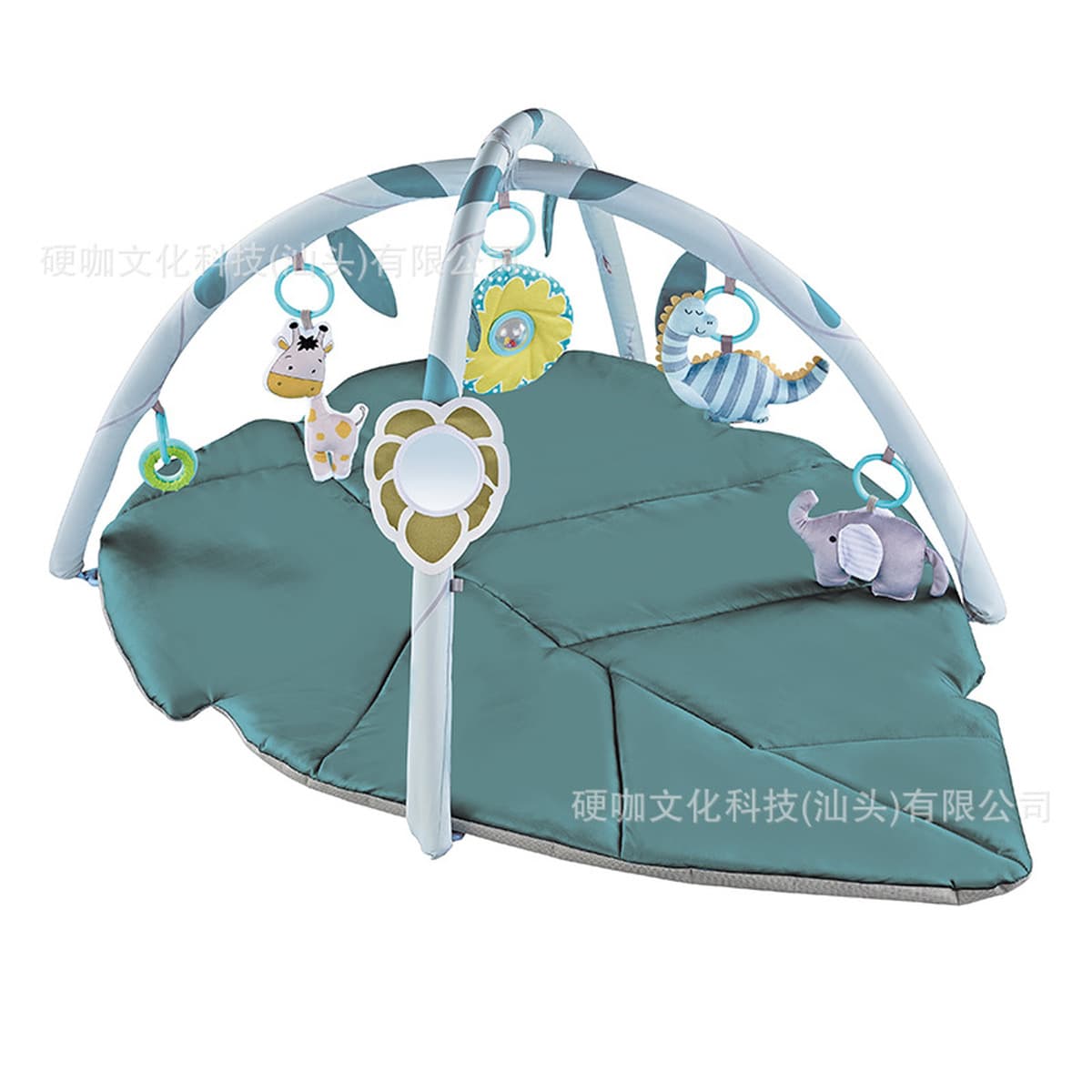 Игрушечный детский игровой коврик с листьями, коврик для ползания, фитнес-рамка с подушкой, коврик для ползания, тканевая...