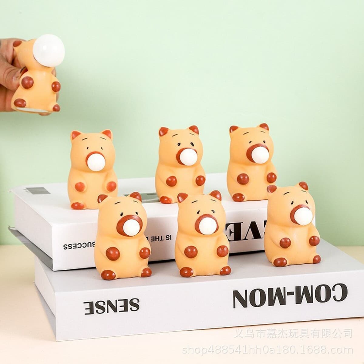 Трансграничный пузырь Макарон плюет пузырь декомпрессия офисной украшения креативный мультфильм милый щепотка игрушки