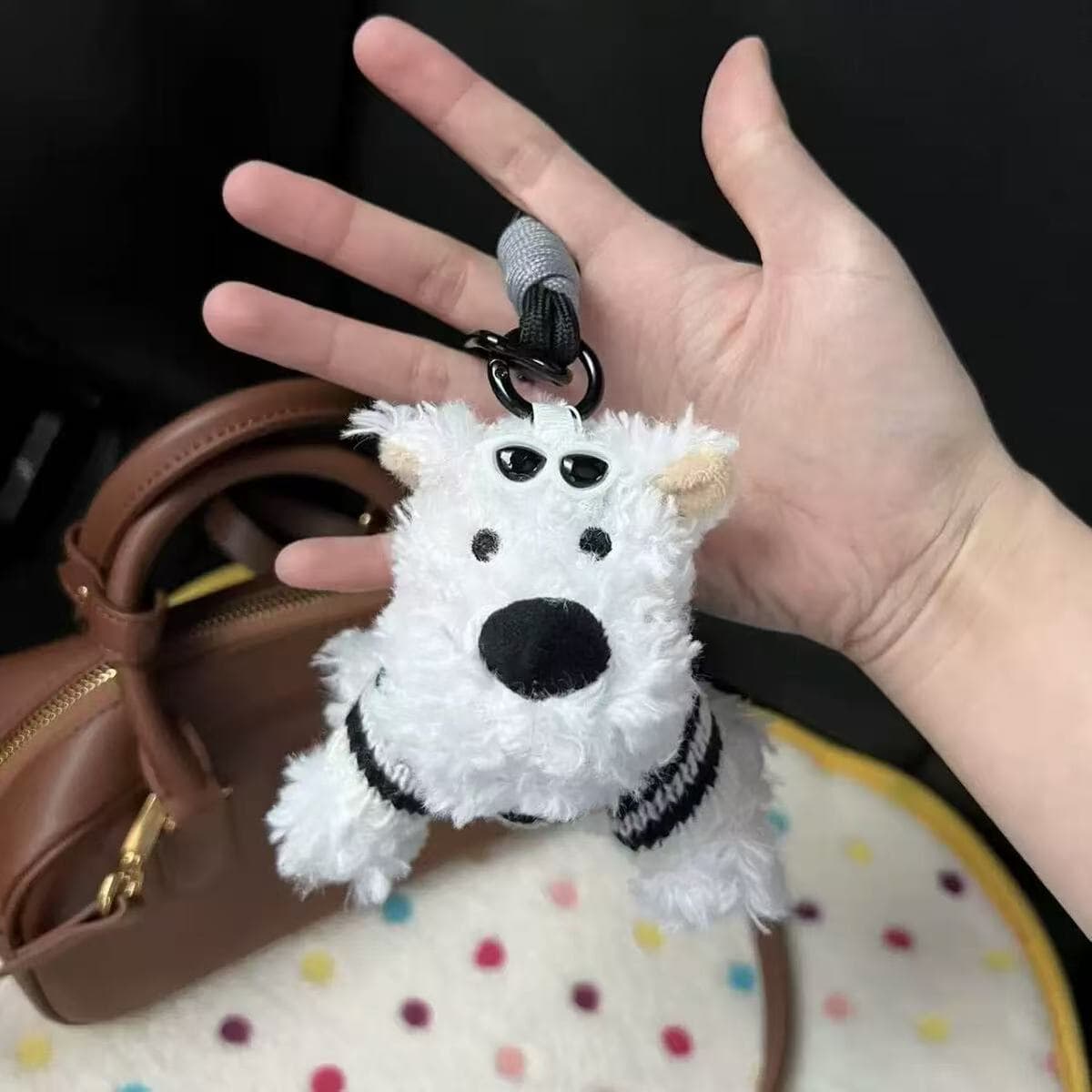 Автомобиль Youpin West Highland щенок плюшевая игрушка кукла кукла сумка брелок подвеска слепая коробка подарок