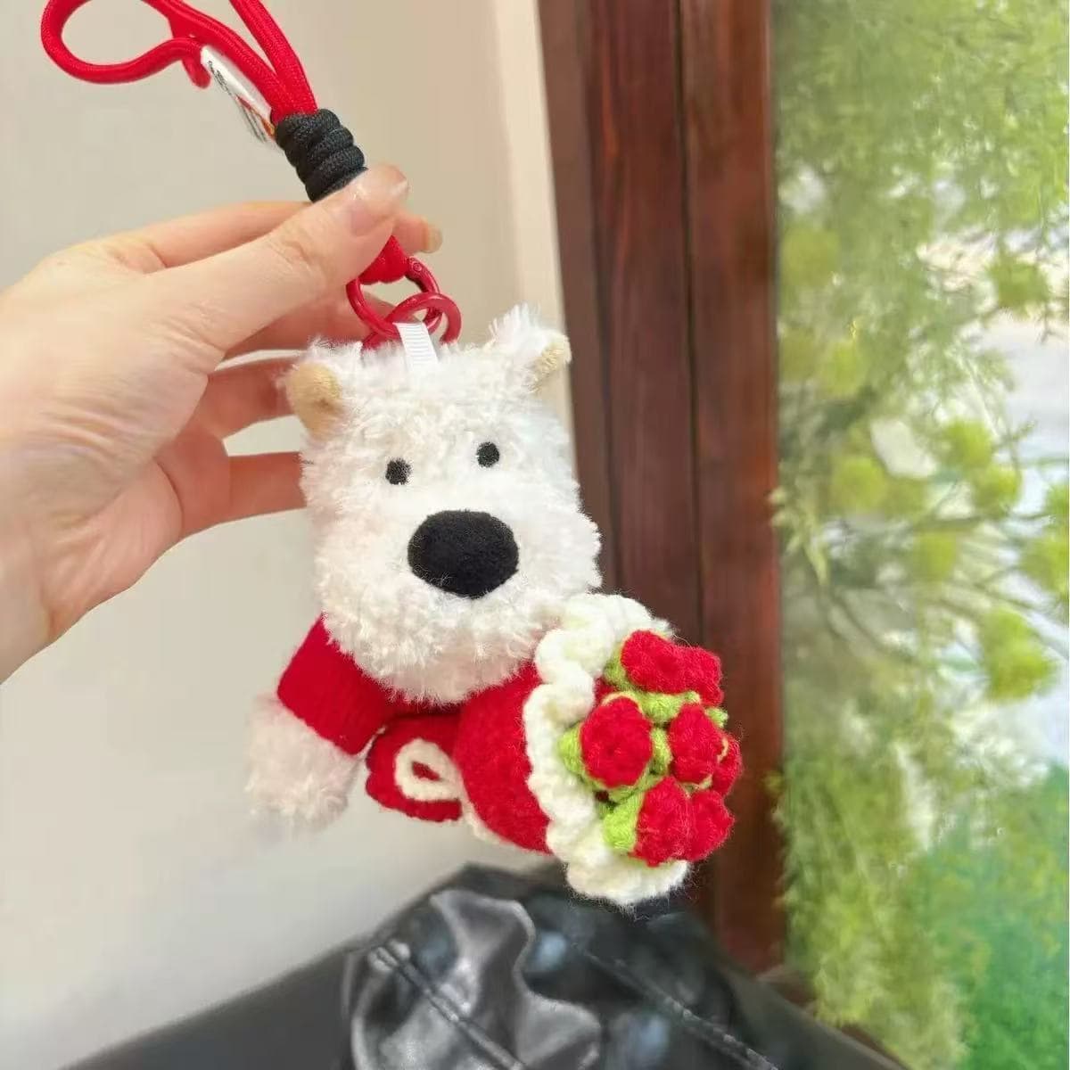 Автомобиль Youpin West Highland щенок плюшевая игрушка кукла кукла сумка брелок подвеска слепая коробка подарок