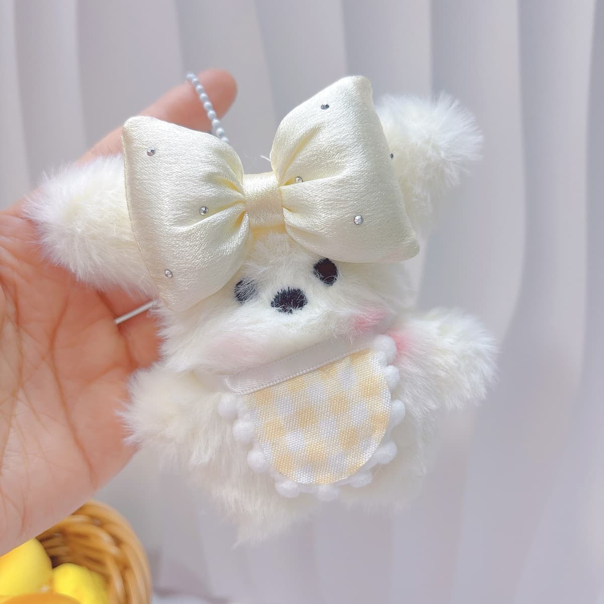 Популярный пищащий плюшевый брелок-подвеска в виде милого котенка, игрушка для автоматов с игрушками, плюшевая кукла